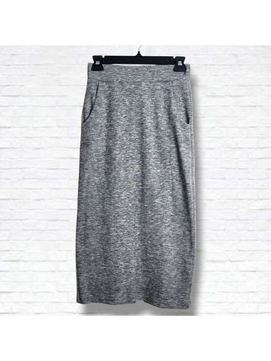Smash + Tess Dresses & Skirts - Smash + Tess Chelsea Heathered Grey Pull On Midi Length Pencil Skirt Size XS
